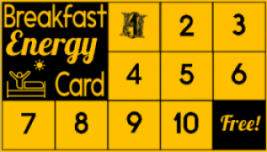 Breakfast Energy Card Stamp