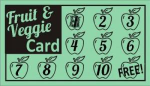 Fruit And Veggie Card Stamp